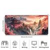 Sakura Mountain Pagoda Printed Desk Pad Extra Large Soft Rubber Mouse Pad Serene Aesthetic Gaming Keyboard Mat Multi-Size