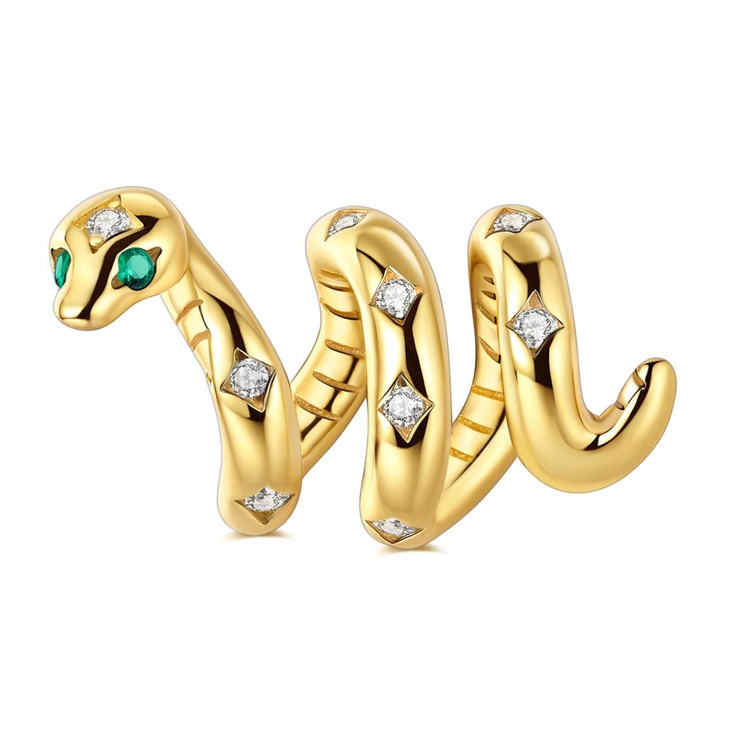 New Gold Series Copper Charms Sparking Gold Plated Pendant Bead Leopard Dog Fit Original Bracelet Diy Jewelry