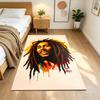 Bob Marley Area Rug Design for Entryway Outdoor Living Rooms Playrooms Anti-slip Rug Decorate Offices Perfect Gift for Women/Men