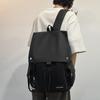 Solid Color Men's Backpack Women's Large Capacity Travel Backpack Student School Bag