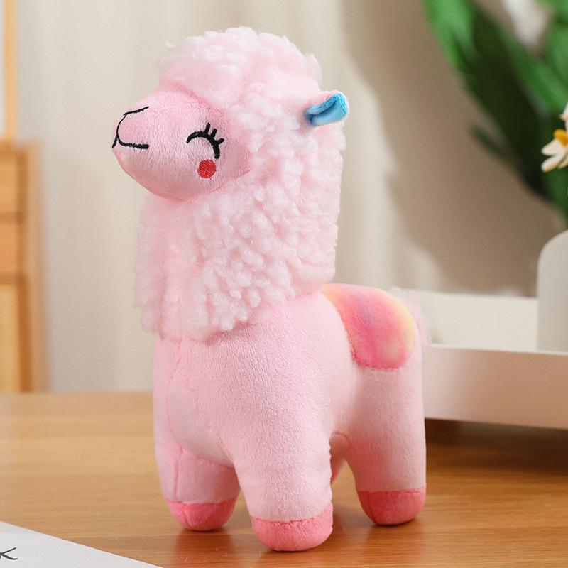 Alpaca Plush Toy Cute Fluffy Stuffed Animal Soft Sheep Pillow 1Pcs for Kids Gift Bedroom Sofa Decor
