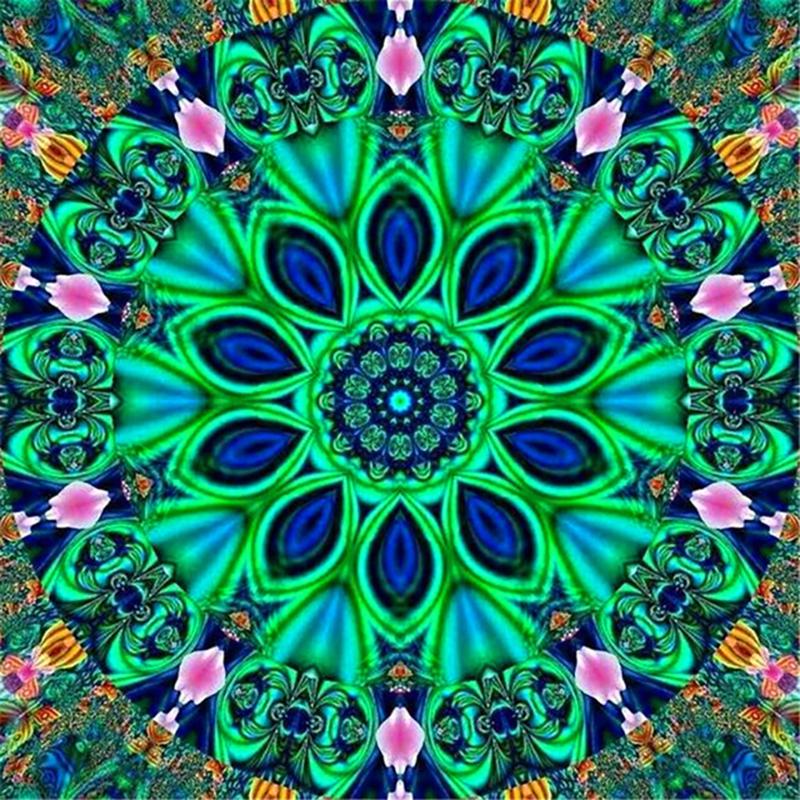5D алмазная живопись Мандала цветок DIY полный круглый стразы дрель наборы для вышивки крестиком Алмазная вышивка подарок на Новый год