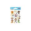 Autocollants - Petits animaux pirates - 1,8 cm