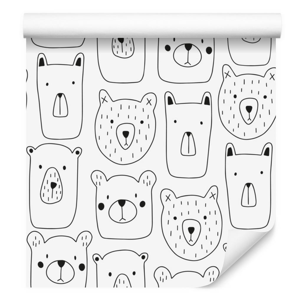 Bears wallpaper for living room and bedroom 50x1000