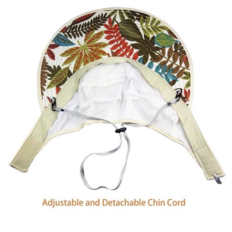 Women'S Anti-Uv Wide Brim Summer Beach Sun Outdoor Hiking Folding Hat