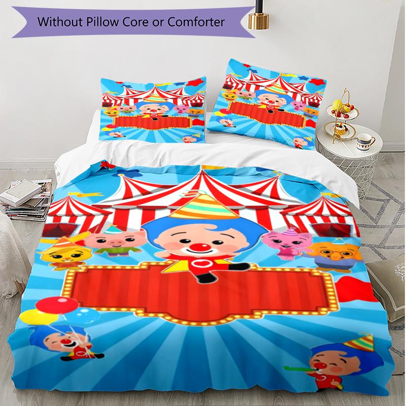 3pcs Duvet Cover Set (1*Duvet Cover + 2*Pillowcase, Without Core), Plim Plim Print Soft All‑Season Bedding Set, Home Bedroom Decor Gift