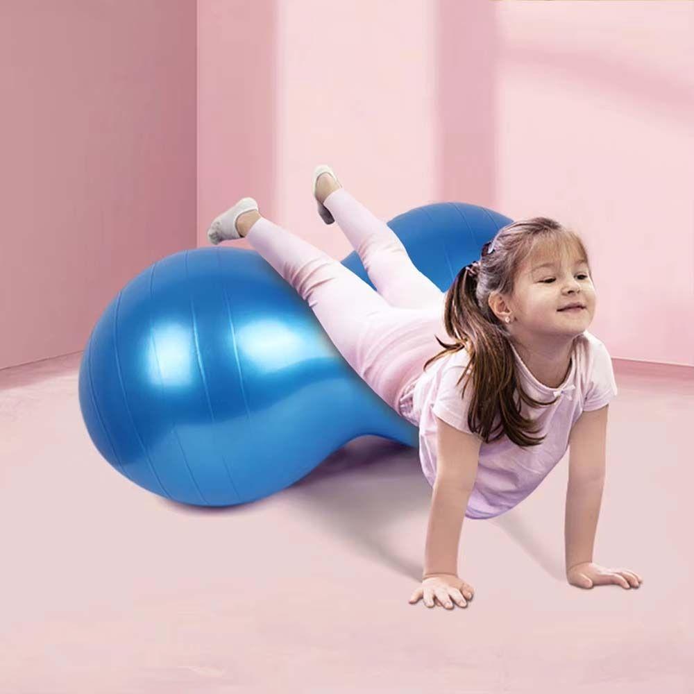 Thickened Peanut Ball 45*90CM Yoga Fitness Ball Balance Sports Pilates Yoga Ball Adult Fitness