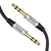 DTECH 6.35mm Audio Cable, Guitar Cable, Male To Male Nylon 6.35mm Jack Stereo Conversion Cable, 1/4 TRS Balanced Cable, Instrument Cable for Guitars,