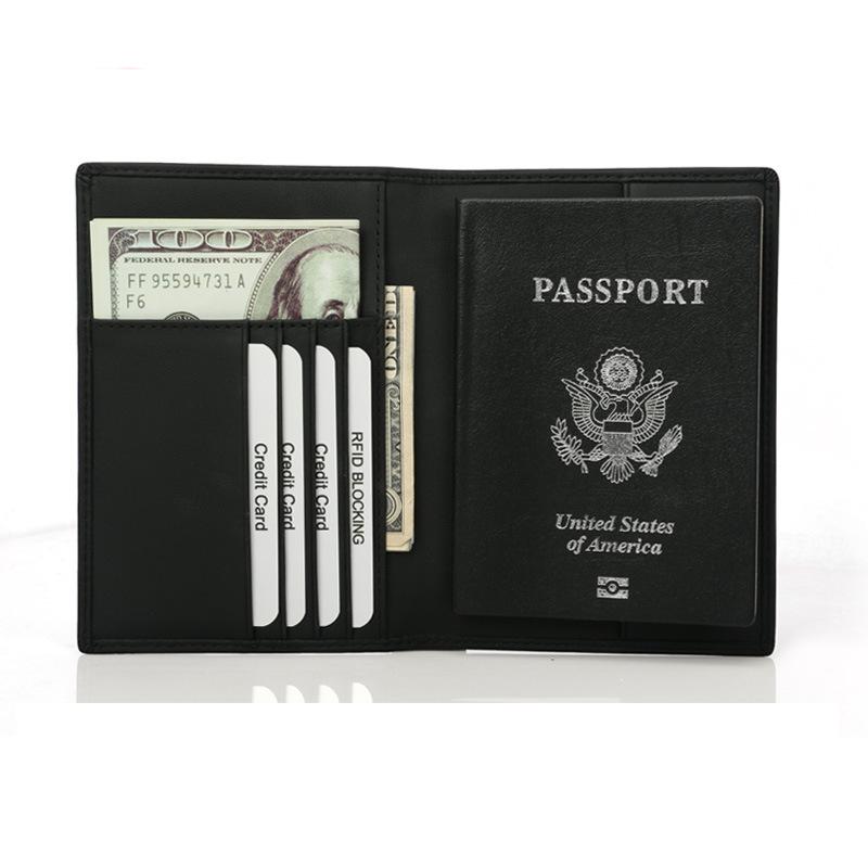 Мужская кожаная визитница Crazy Horse с антимагнитным зажимом для долларов