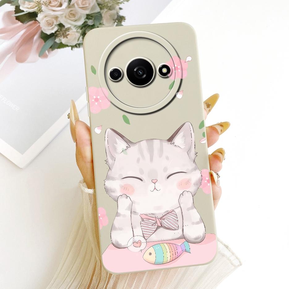 Для Xiaomi Redmi A3 A4 Чехол Redmi A3x Милый Мультяшный Кролик Обложка Мягкий ТПУ Чехол для Телефона Для Xiaomi Redmi A3 Pro RedmiA3 RedmiA4 Сумки