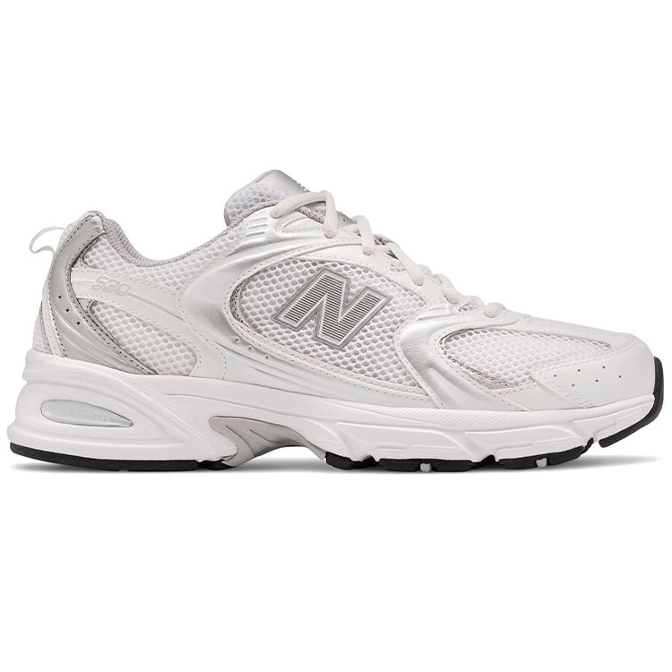New Balance 530 Бело-серебристые мужские кроссовки Munsell-White Silver-Metallic MR530EMA
