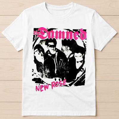 The Damned New Rose Music Punk Rock Best Seller Funny Gift Tee T Shirt 1641