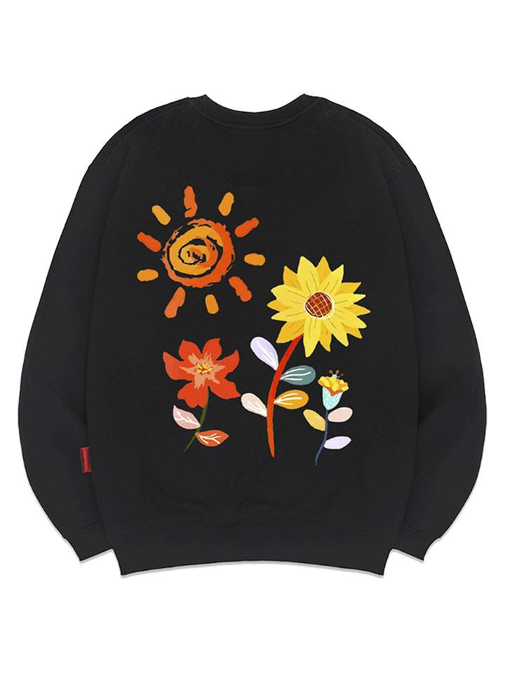 Толстовка Ellamo The Sun Унисекс Большой Размер S~4XL (Тип А)