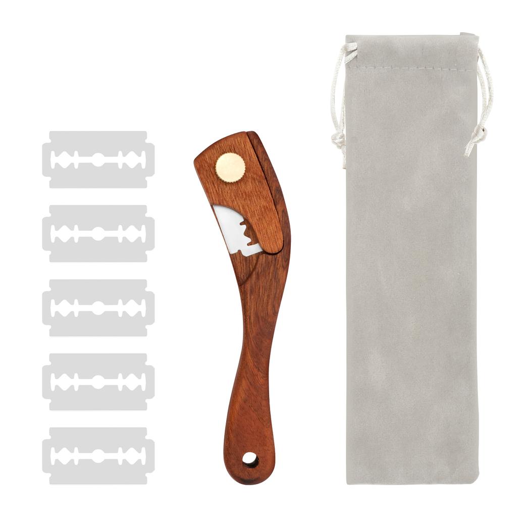 Bread Lame Wooden Bread Bakers Cutter Slashing Tool with 5pcs Blades Scoring Cutter Kitchen Baking Accessories Toast Knife