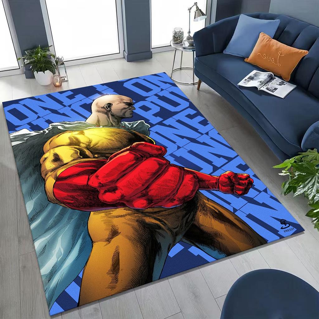 Аниме One Punch Man Сайтама Мультяшный Мультяшный Ковер для Спальни Гостиной Дивана Дома Декор Придверный Коврик, Детская Игровая Нескользящая Напольная Коврик