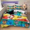 3Pcs Paw Patrol Characters Adventure Bedding Set Quilt Cover Pillowcase Home Christmas Halloween Gift 1 Duvet Cover 2 Pillowcase S1293