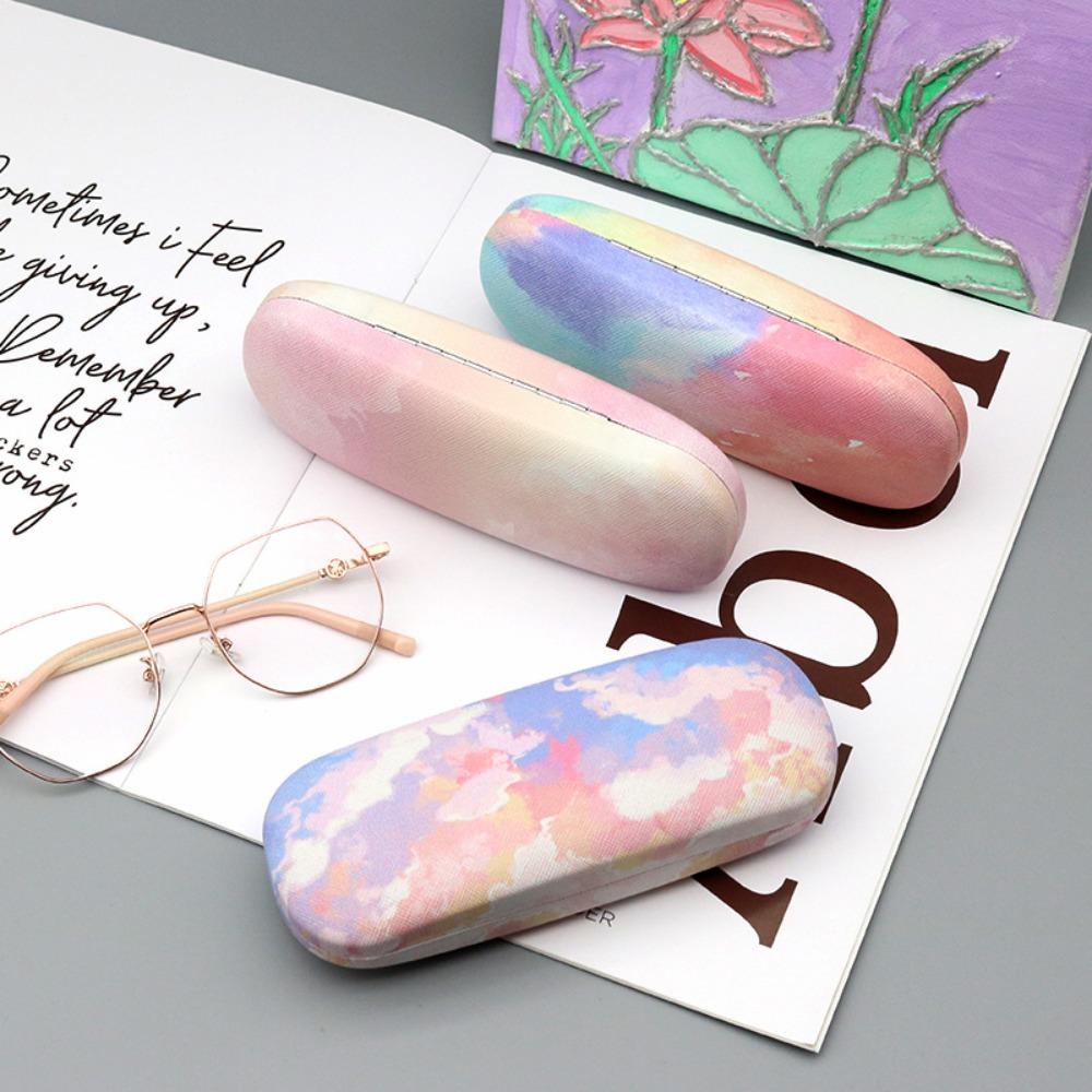 Защитник для очков Футляр для хранения очков Цвет Облако Футляр для очков Модная коробка для очков Женщины