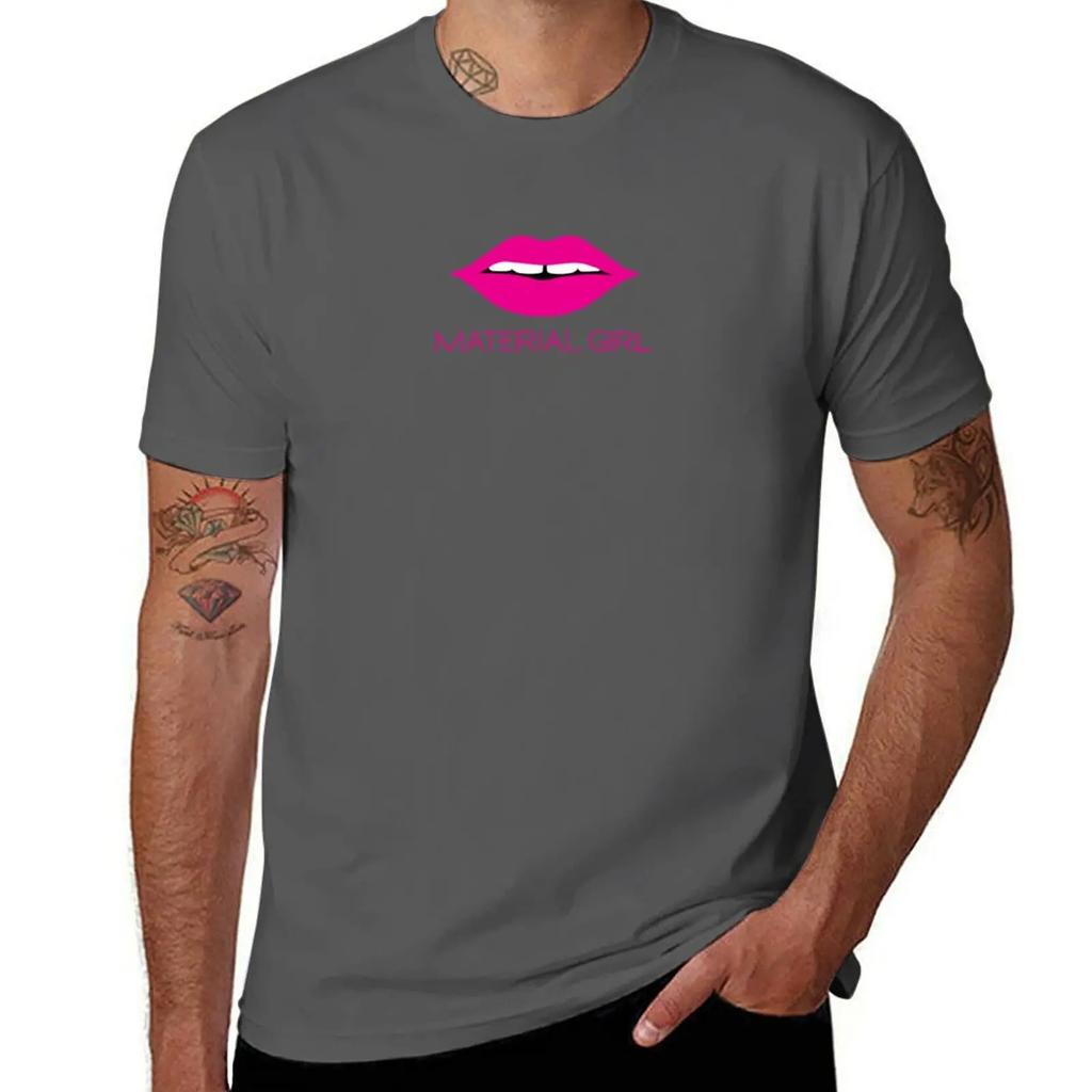 Material Girl T-Shirt custom t-shirts graphic tee shirt affliction shirts Personalized t-shirt mens workout shirts