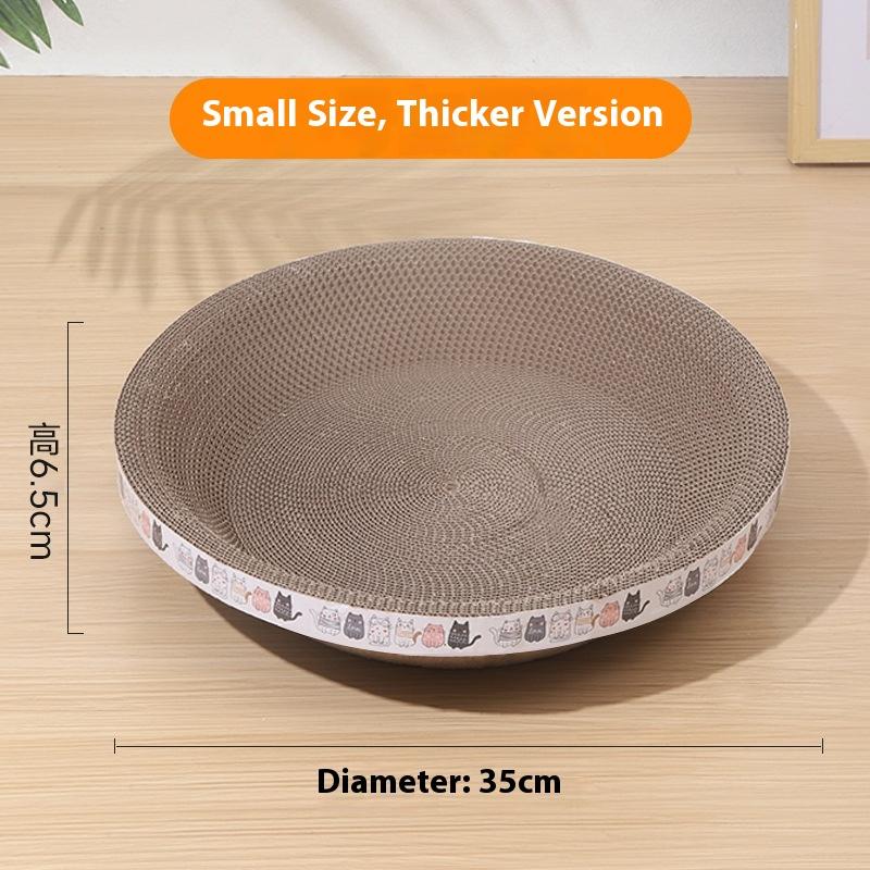Cat Scratching Board Bowl Type Cat Scratching Basin Cat Toy Corrugated Paper Grinding Claws Do Not Drop Debris High Density Cat Supplies