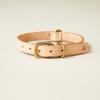 We Original All Leather Collar Natural GOOD MANNERS DOG SERIES - (L) /