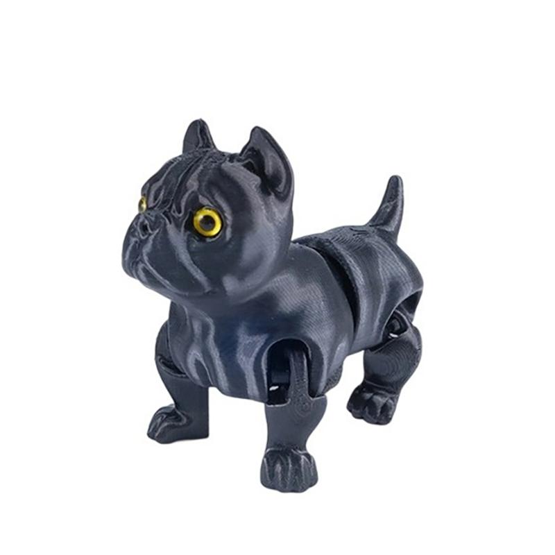 Брелок-статуэтка французского бульдога, напечатанный на 3D-принтере, Подарки для любителей бульдогов, Декор для стола/книжной полки, Украшения для приборной панели автомобиля, Фигурки, Модель собаки