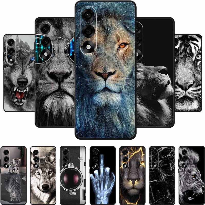 For OnePlus Nord 5 5G Case Nord5 Phone Cover Wolf Lion Black Silicone Soft Back Cover For OnePlus Ace 5 Ultra Case 6.83" Coque