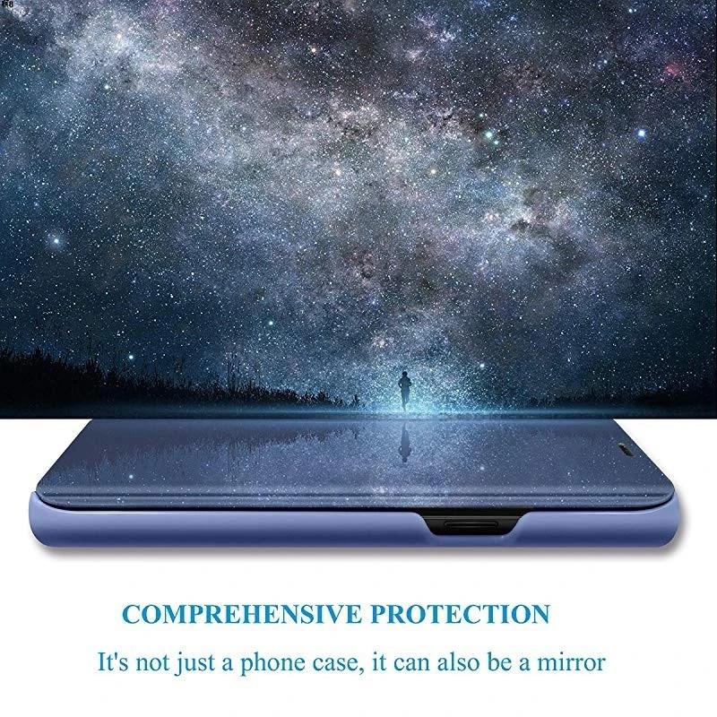 Зеркальный кожаный флип-чехол для Samsung Galaxy S23 S22 S21 Ultra Plus A04s A14 A54 A23 A33 A53 A73 A13 A22 A52S M23 M13 4G 5G Clear View, чехол-подставка для книги
