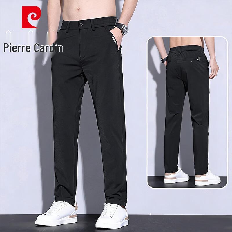 Pierre Cardin Men's Ice Silk Breathable Casual Straight-Leg Pants