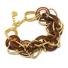 [R4597] - Golden Red 'Mythical Syracuse' Handcrafted Bracelet - 20 Mm