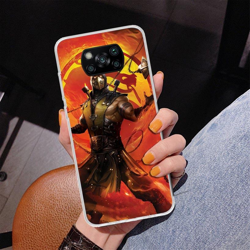 Mortal Kombat Phone Case For Xiaomi Poco X7 X6 X5 Pro F7 Ultra Redmi 15C 15 13C 13 12C 12 10 10A 10C 9 9A 9C 9T Cover Poco X7 X6