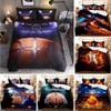 Basketball Duvet Cover Set King Queen Ball Sport Theme Bedding Set Boys Teens Basketball Fan Room Polyester Quilt Cover