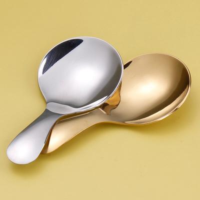 Симпатичная ложка из нержавеющей стали с короткой ручкой, ложка для мороженого, чая, кофе, детская ложка