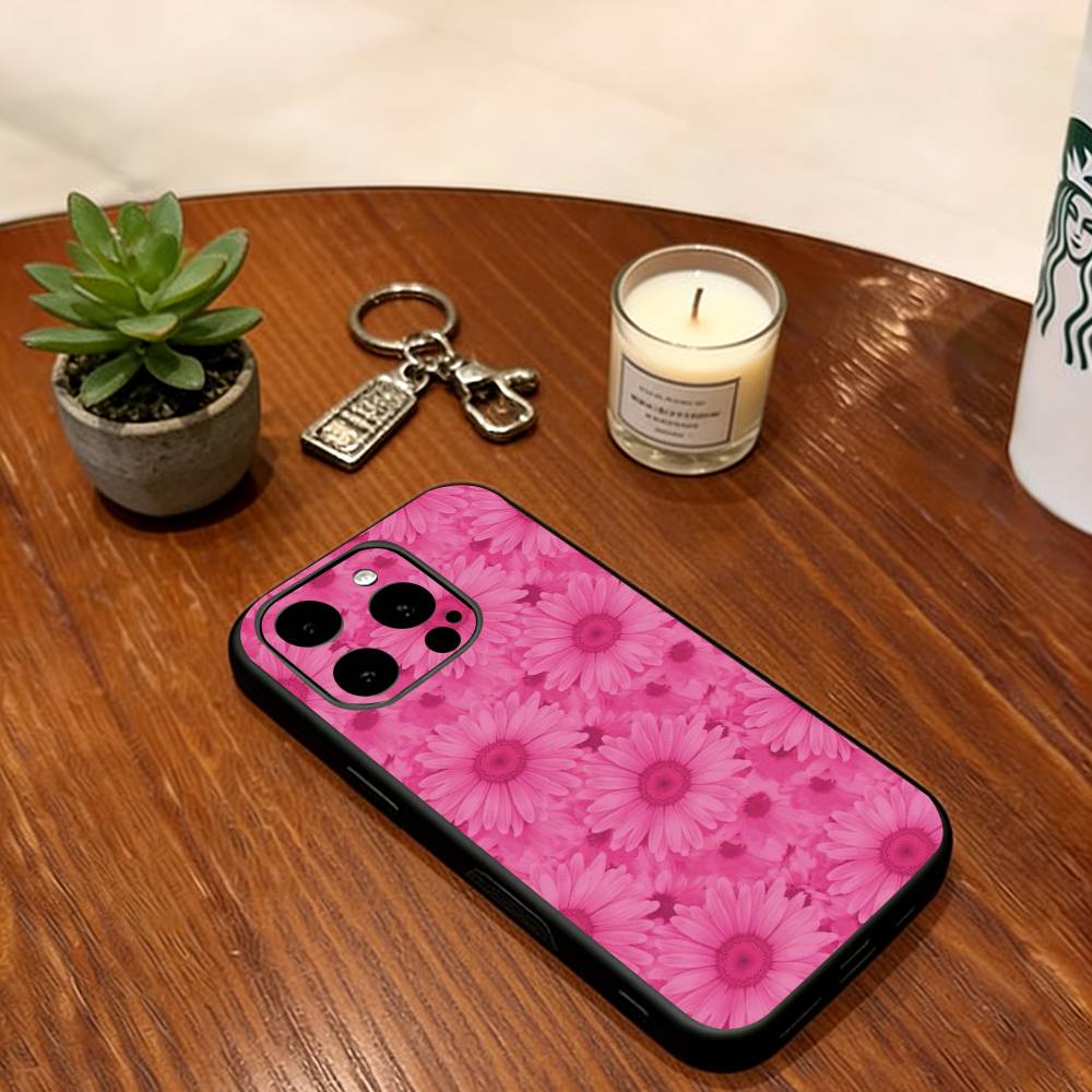 Цветочный чехол для телефона Силиконовый Мягкий Для IPhone 17 16 15 14 13 12 11 X XR Plus Pro Max Plus