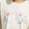 adidas Originals Sakura Limited Edition SS23 Повседневная футболка с цветочным принтом логотипа и круглым вырезом с короткими рукавами Женские топы Молочно-белый IP3751