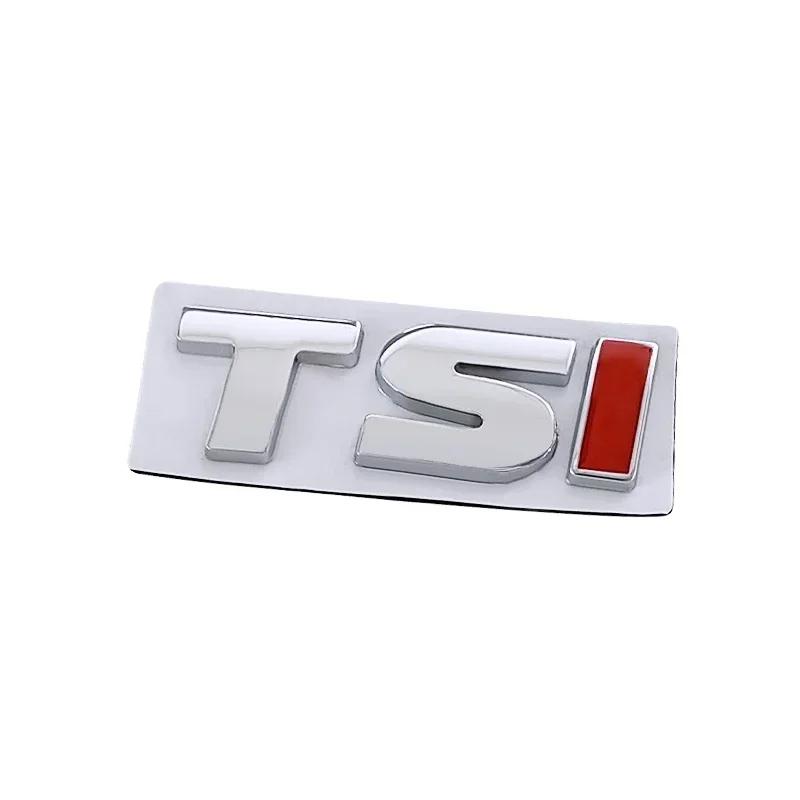 Metal TSI Car Body Side Emblem Rear Trunk Badge Sticker for Volkswagen VW Touareg Tiguan Polo Vento Golf Passat Jetta Sagitar