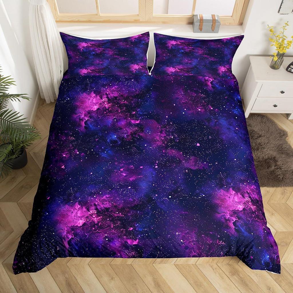 Комплект постельного белья Cosmic Galaxy, комплект из трех предметов «Сияющие звезды», «Звездное небо», комплект из трех предметов «Галактика»