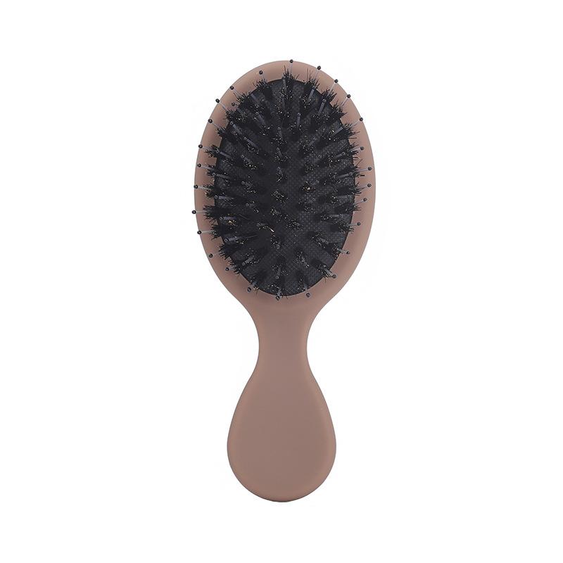 High Quality Customized Logo Personalized Air Cushion Mini Baby Hair Travel Size Boar Bristles Hairbrush