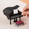 1PC Mini Grand Piano Dollhouse Simulation Upright Grand Piano Furniture Model Shooting Props Dollhouse Mini Piano Decoration