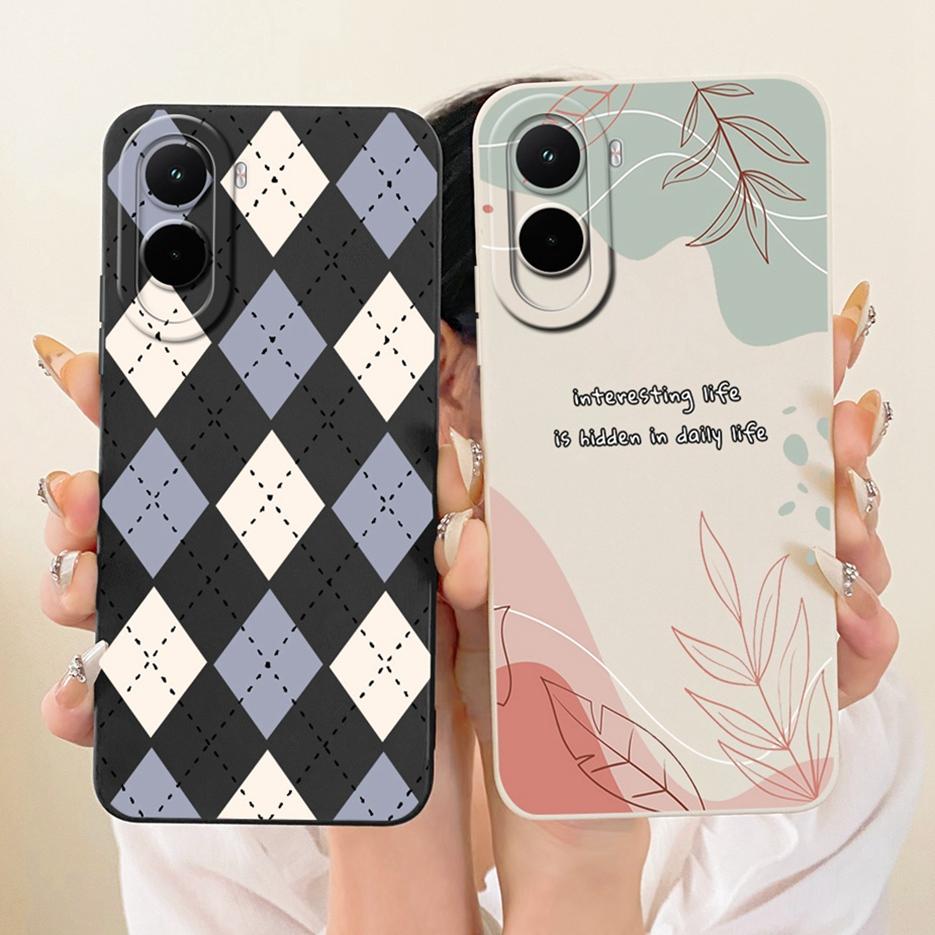 Чехол для Xiaomi Poco M7 Plus PocoM7 4G Красивая Девушка Подсолнух Расписной Чехол для Телефона Для Xiaomi Poco M7 Pro PocoM7 Plus 5G Мягкие Fundas