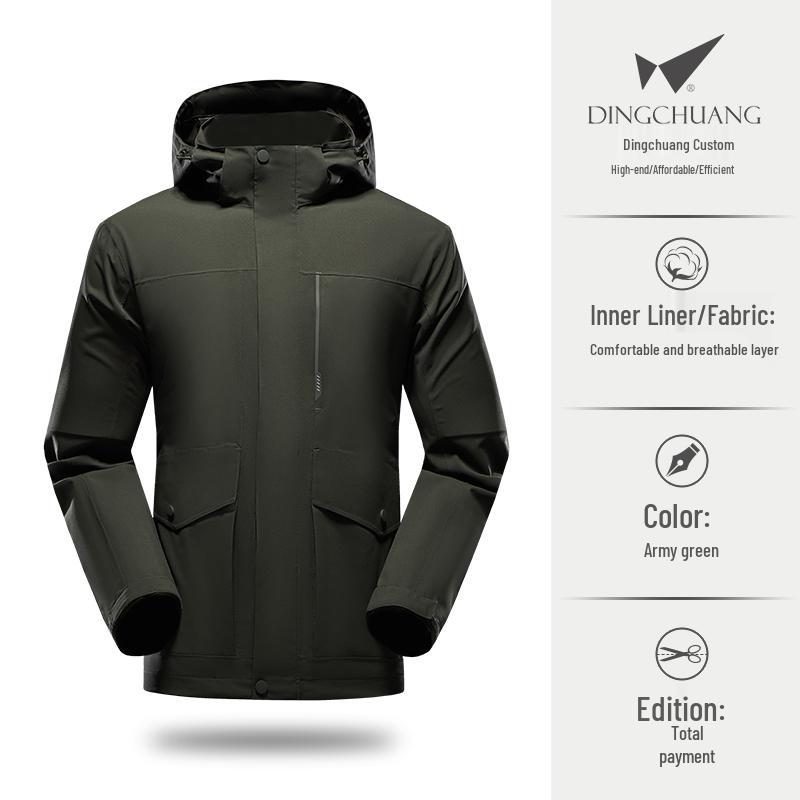 Ветровка с капюшоном и вышивкой для Toyota Honda, рабочая одежда для улицы - Легкая куртка на молнии