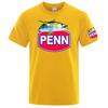 26 Penn Fishing Логотип Принт Новые Унисекс Модные Футболки с коротким рукавом Трендовые Простые Универсальные Футболки с коротким рукавом Быстросохнущие