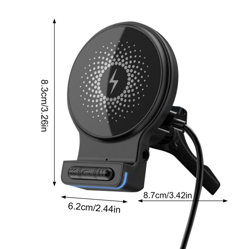 Беспроводное автомобильное зарядное устройство 15 Вт Сильный магнит Автомобильное зарядное устройство для телефона Быстрая зарядка Вращение на 360 градусов Автомобильные аксессуары Быстрая зарядка