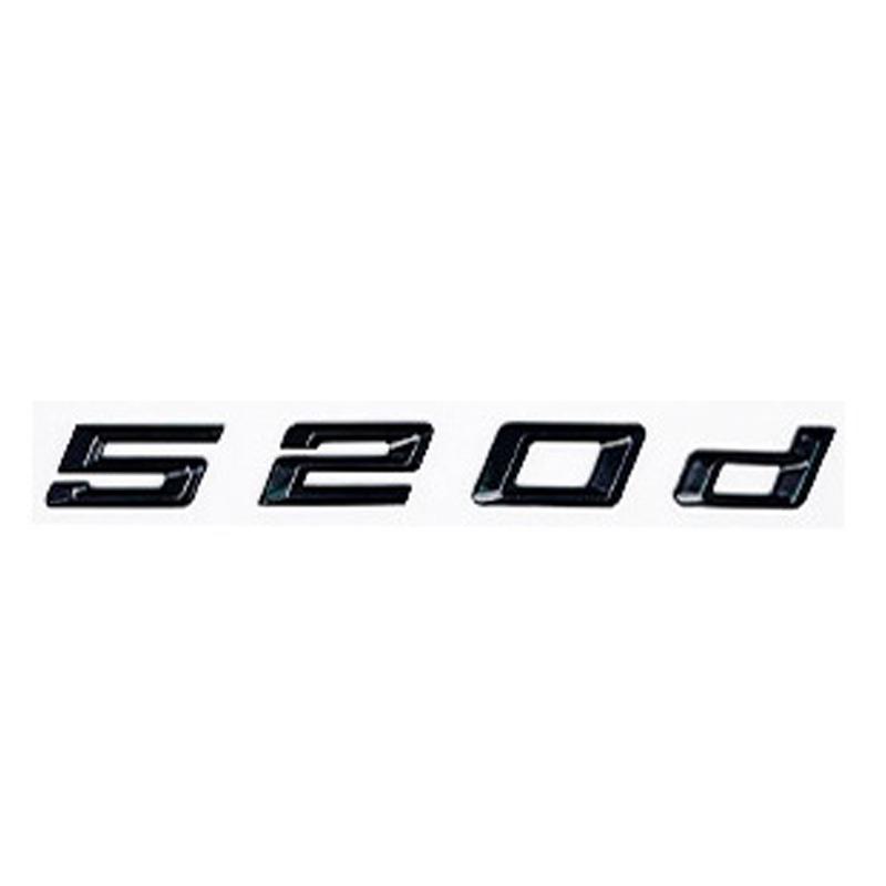 Car 3D ABS Trunk Letters Logo Badge Emblem Decal Sticker For BMW 5 Series 520d 525d 528d 530d 535d 540d E39 E60 E61 F10 F11 G30