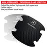 4PCS Carbon Fiber Car Door Handle Protection Sticker Emblem Car Styling for Mercedes Benz AMG A/B/C/E/S Class W204 New Maybach AZ1
