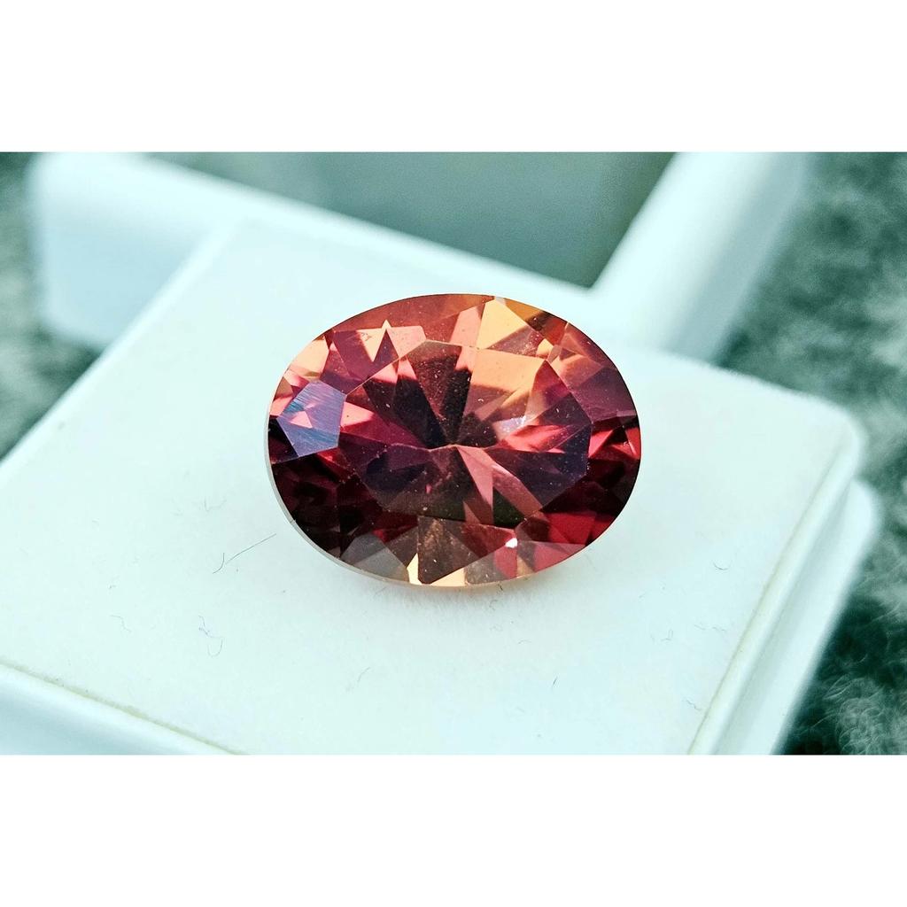 Mexican Fire Opal Orange Natural 8-9 Ct Oval Cut Stunning Certified Gemstone