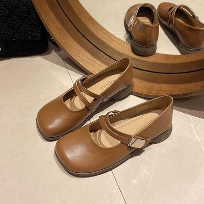 Новые туфли Мэри Джейн женские туфли на низком каблуке лодочки женские туфли-оксфорды с квадратным каблуком женские туфли на толстом каблуке балетки Zapatos Mujer