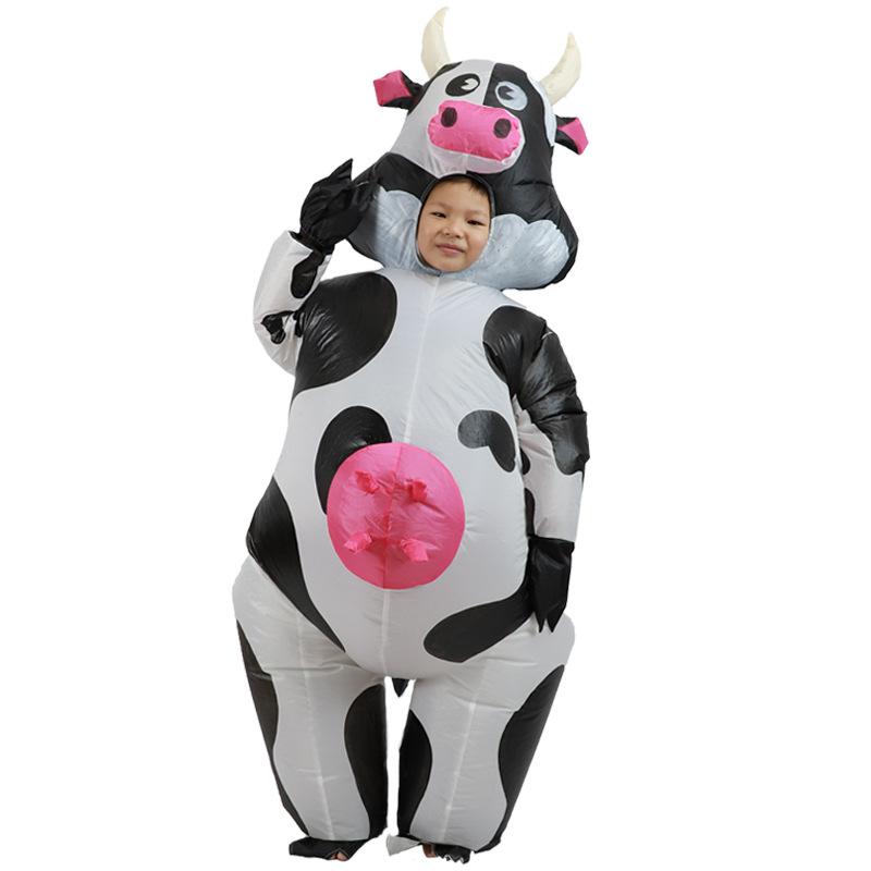 Cosplay Cow Costume Holiday Party Funny Costume New Bobo Cow Inflatable Suit