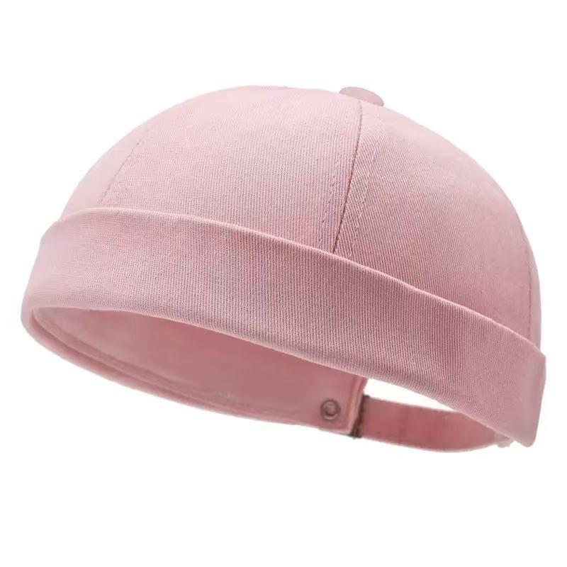 Melon Skin Brimless Hat: Unisex Korean/Japanese Street Style Sailor Cap