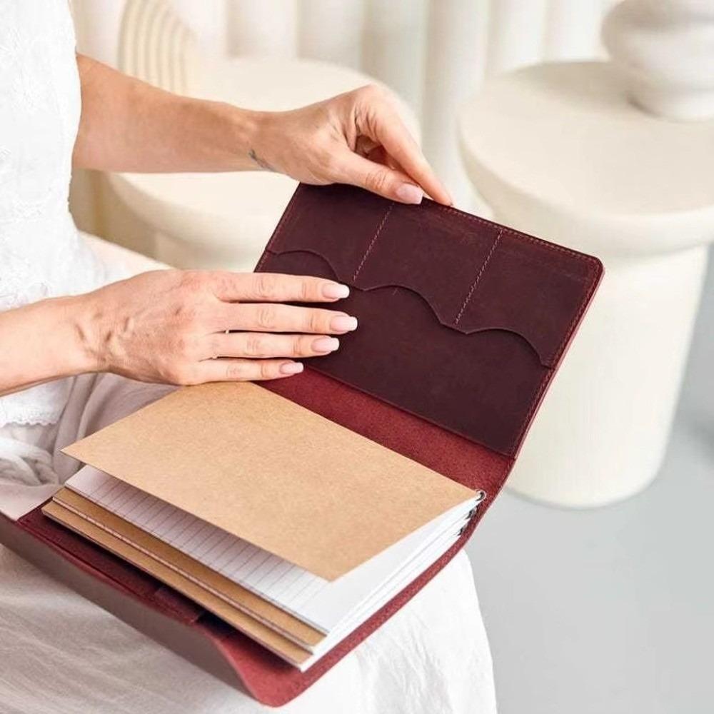 Refillable Notebook Organizer A5 Book Protective Cover Vintage Notebook Cover For Hobby