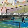 Портативная система сетки для пиклбола 22 фута / 6,7 м, регулируемая высота, в сумке для переноски, прочный полиэстер для тренировок в помещении и на открытом воздухе